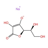 Sodium L-ascorbate C6H7O6Na CAS TSIS TAU: 134-03-2